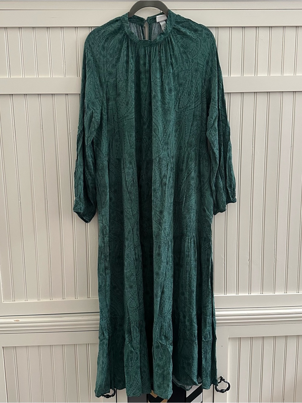 a new day Teal Paisley Maxi Dress